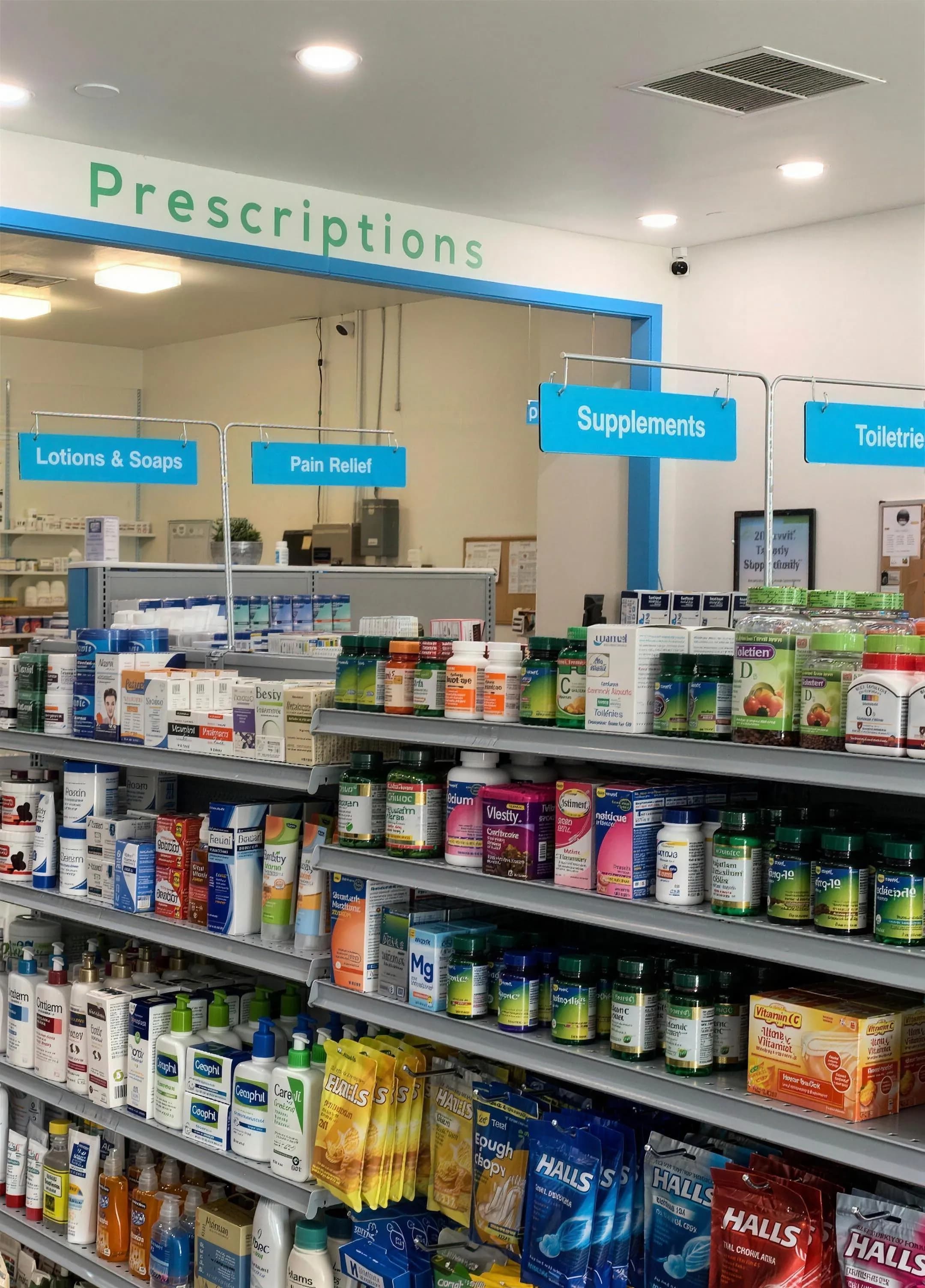 Inside Invara Pharmacy in Sultan